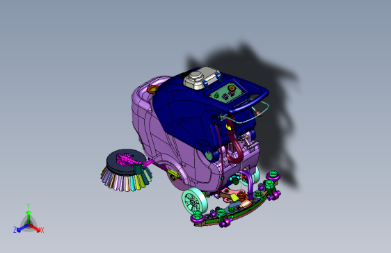 商用商场吸拖一体拖地机