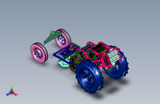 小型自走式高杆作物收割机