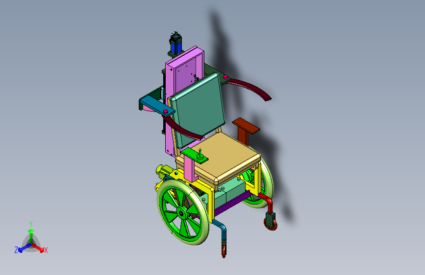 智能全自动四轮代步轮椅