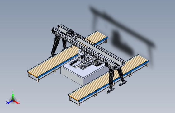 大型加工中心的铲斗镗孔模拟
