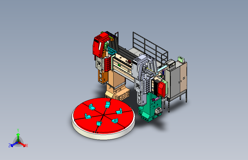 大型数控双轴立式车床
