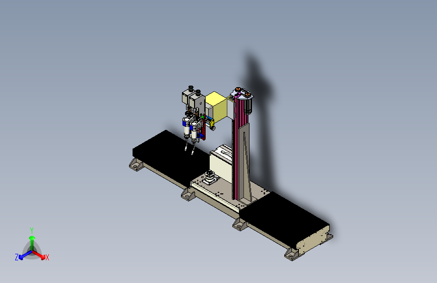 带有升降机构的多轴焊接机构