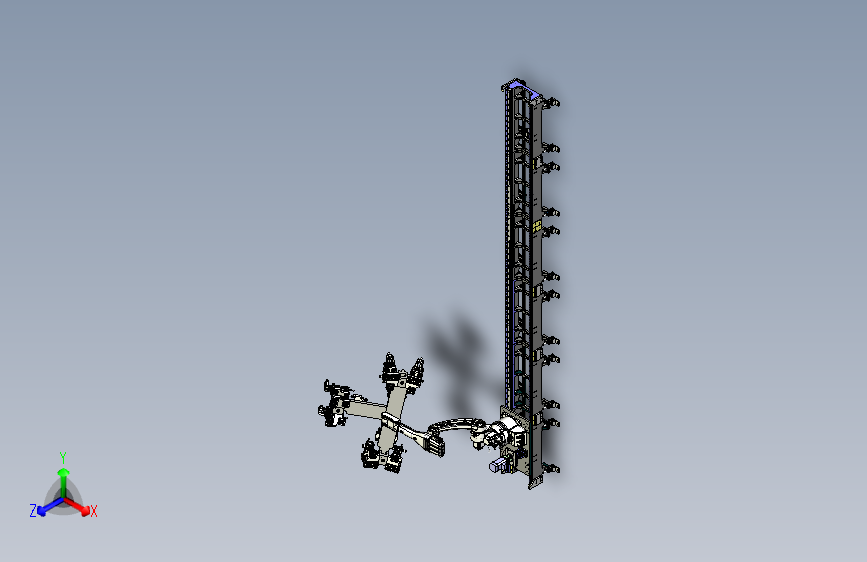 带有移动底盘的螺栓装配机械手