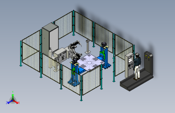 机器人焊接单元模型