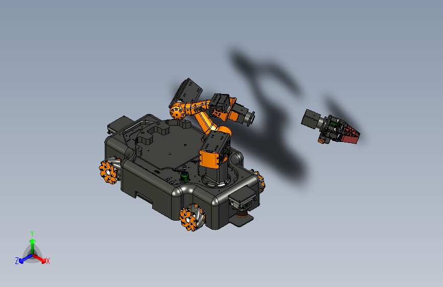 麦克纳姆轮机械臂小车