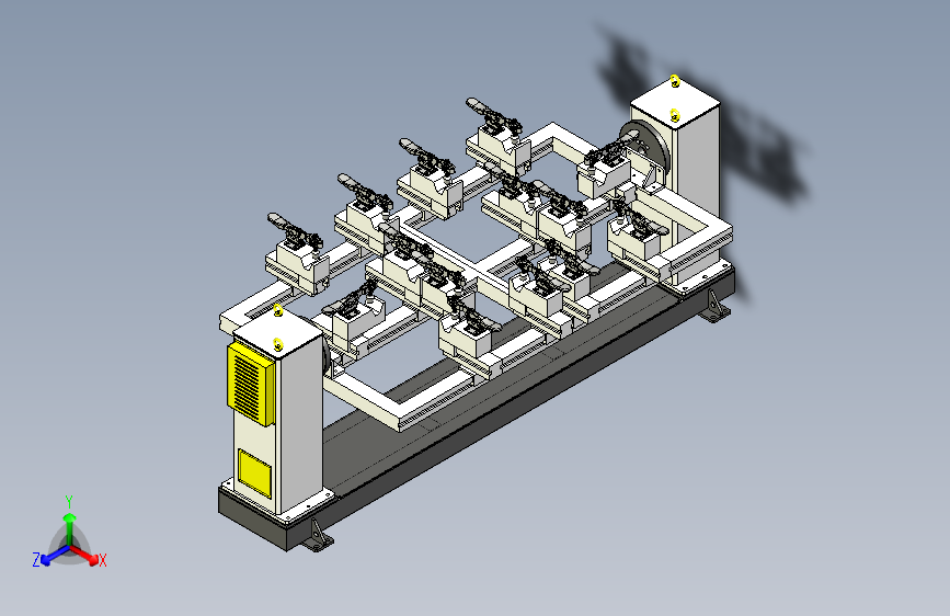 攀爬支架组件的变位机焊接机构
