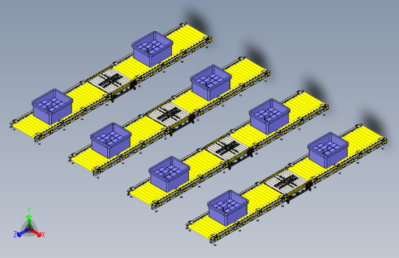 拼接滚筒式运输机构