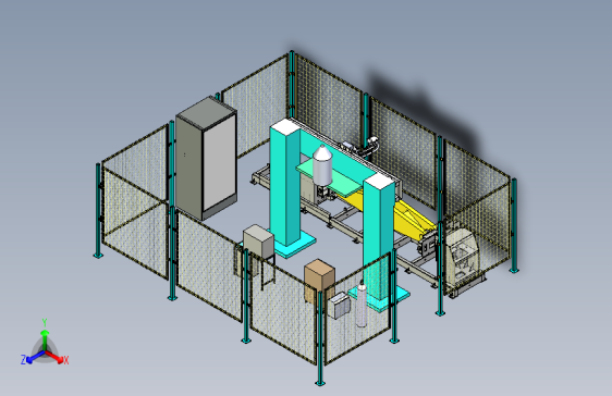 挖机关节臂的龙门机械手焊接岗位模拟