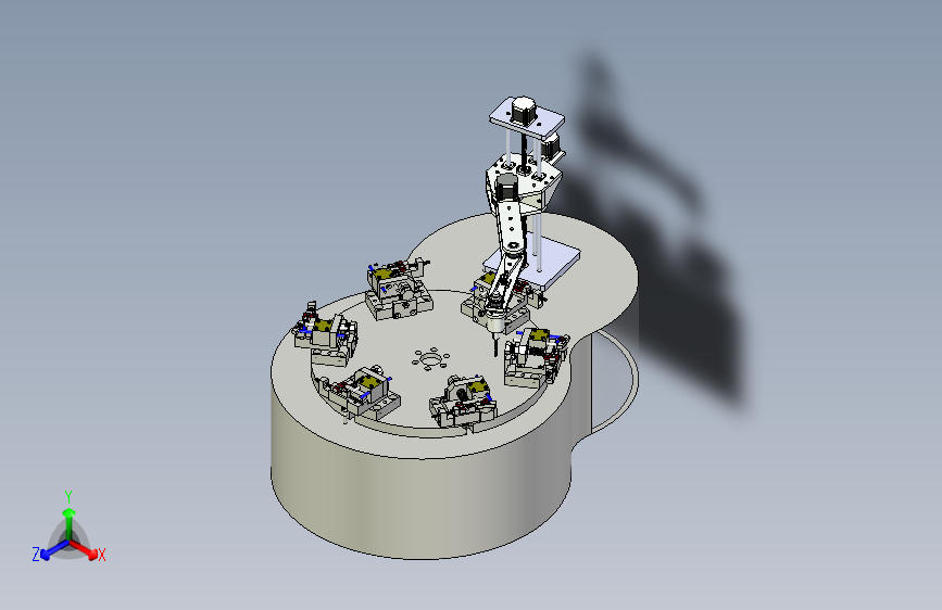物料的圆柱度自动化检测工作台