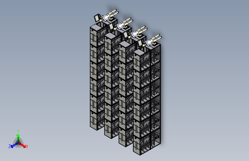小件的自动换仓储物料库