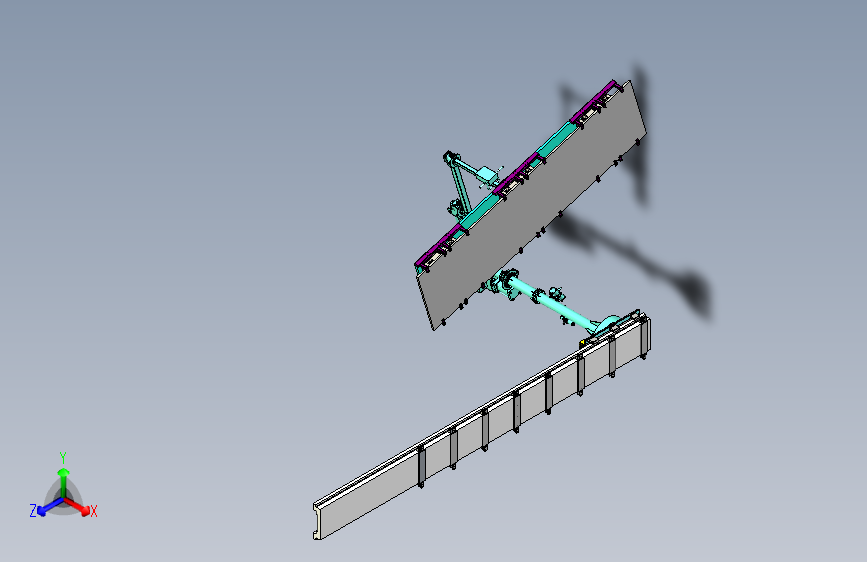 悬臂式钢板抓取机构