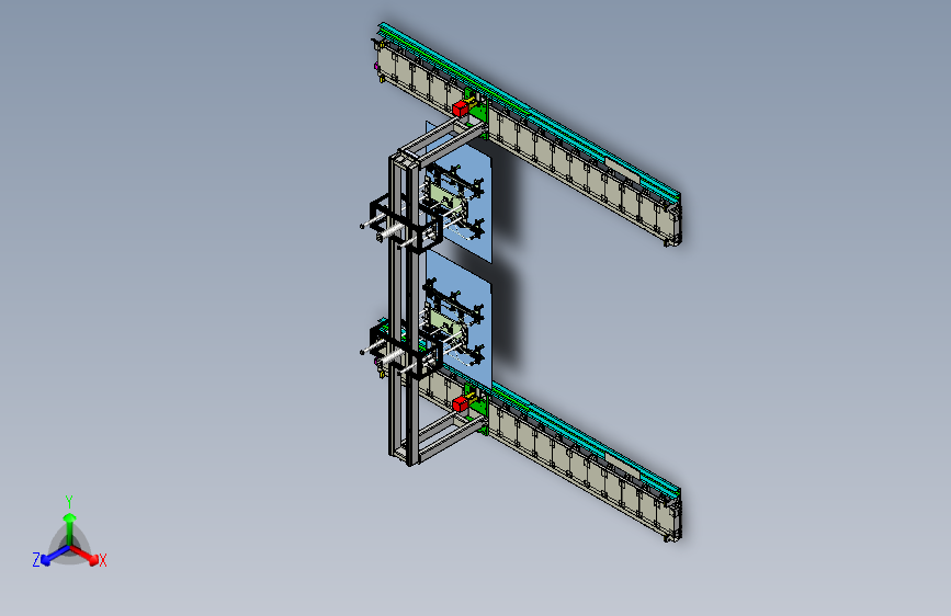 移动式门架吸盘搬运木板机构