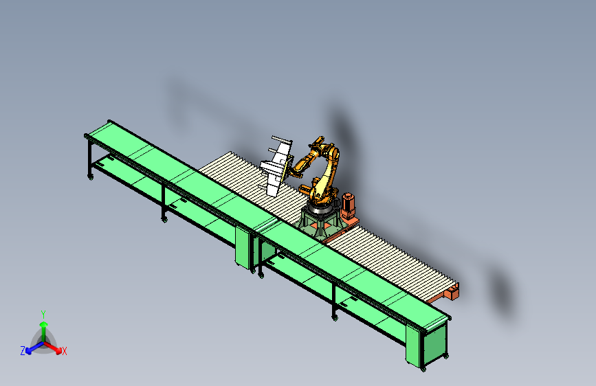 硬纸板的运输与机械手抓取搬运机构