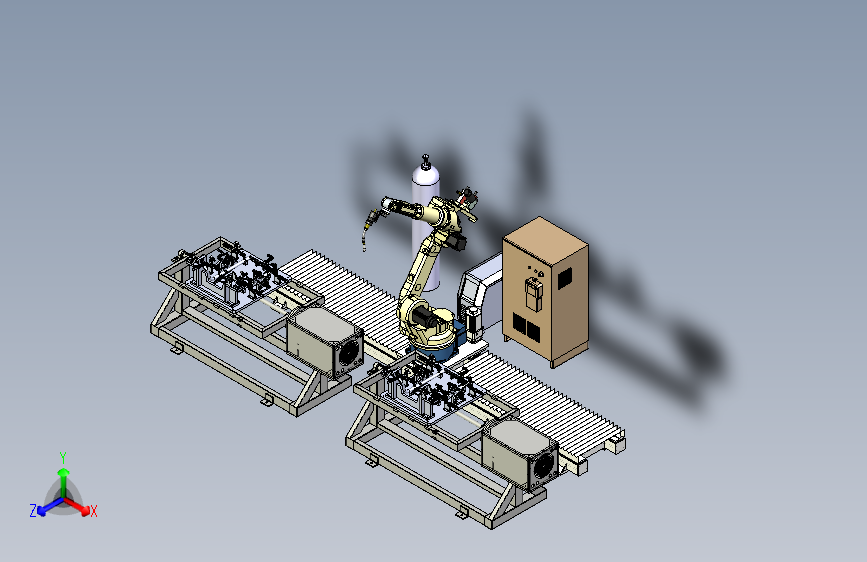 支架机构的机械手焊接岗位