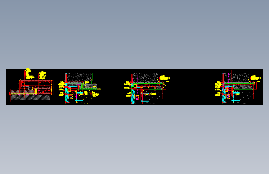 售楼处幕墙收口节点