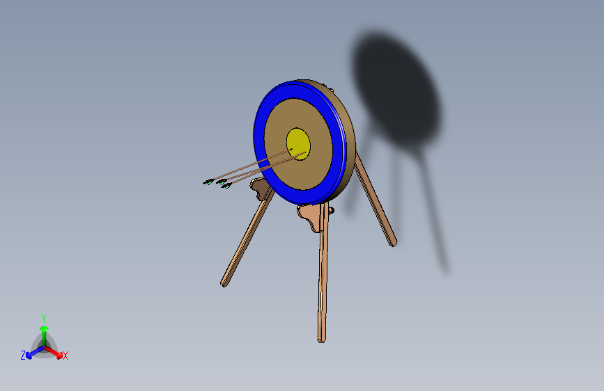 弓目标支架可折叠三脚架