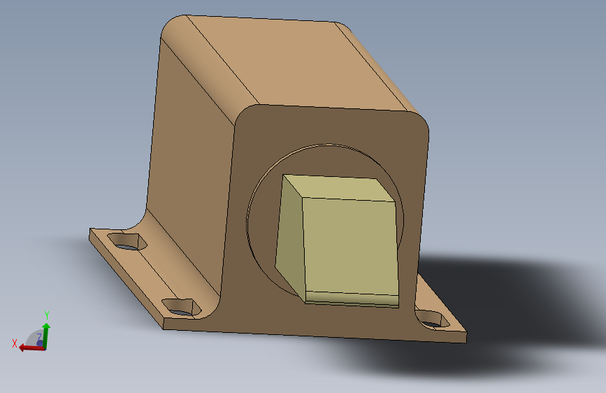 电磁锁占位模型