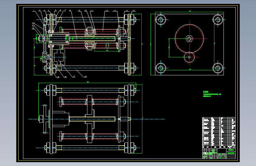 课程设计--PLC控制的精密加载伺服机构设计（含图纸）