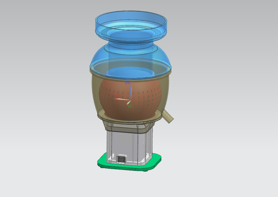 高速离心式果汁机的结构设计(榨汁机设计含三维SW+CAD图纸+说明书)