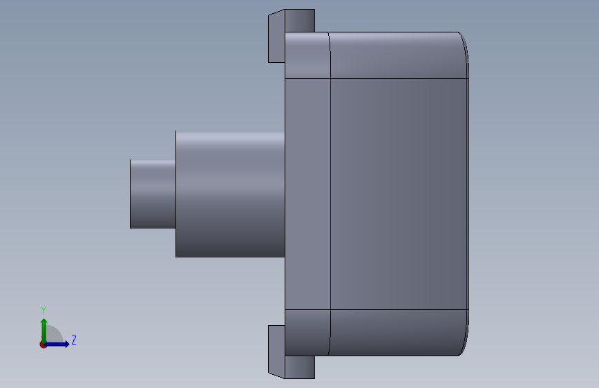 旋钮 左侧视图
