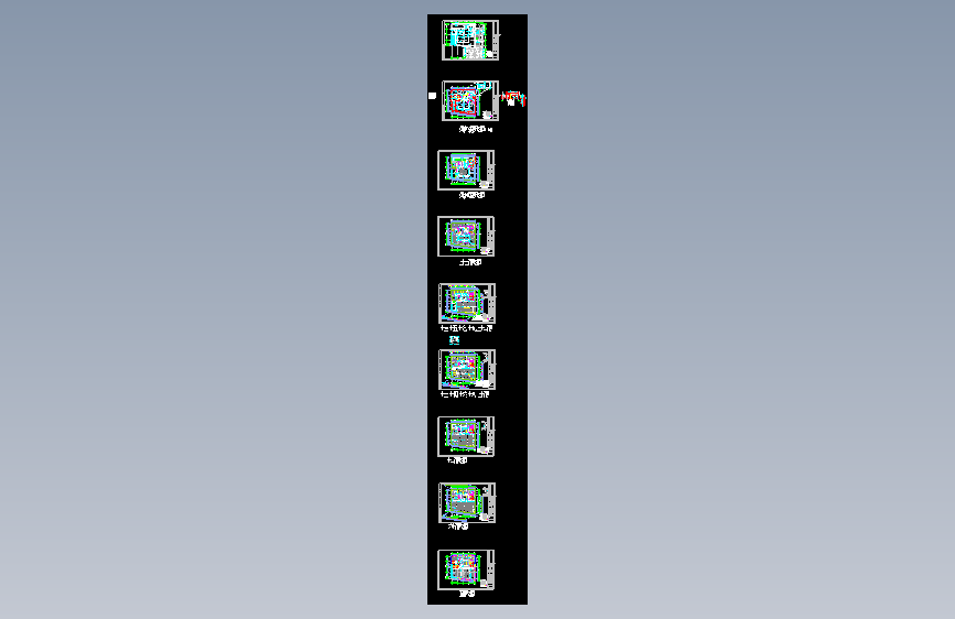 4-08~16标准层各层平面