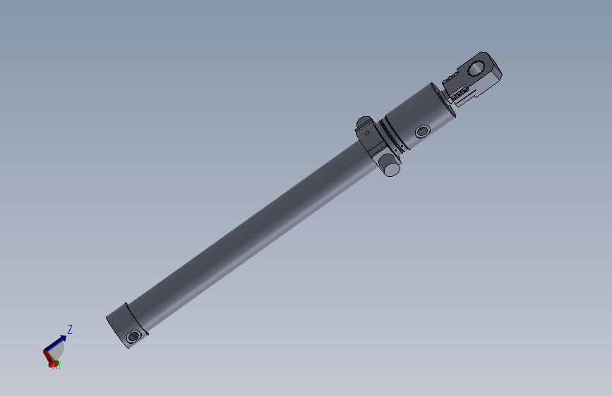 焊接型液压缸（带固定支柱） 100x60x1200 mm