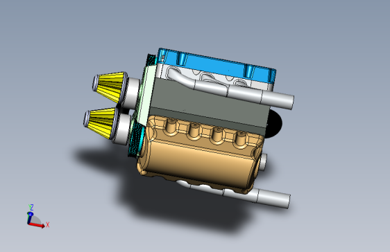 V6汽车发动机总成