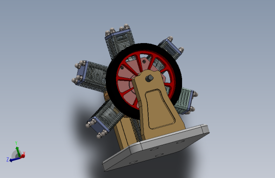 六缸星形发动机