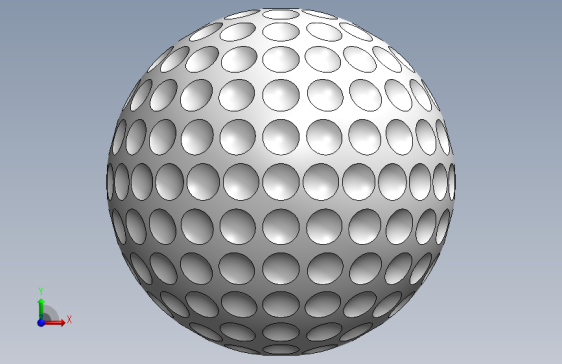 高尔夫球、高尔夫球小车、高尔夫球装备Golf Ball SolidWorks SW.zip