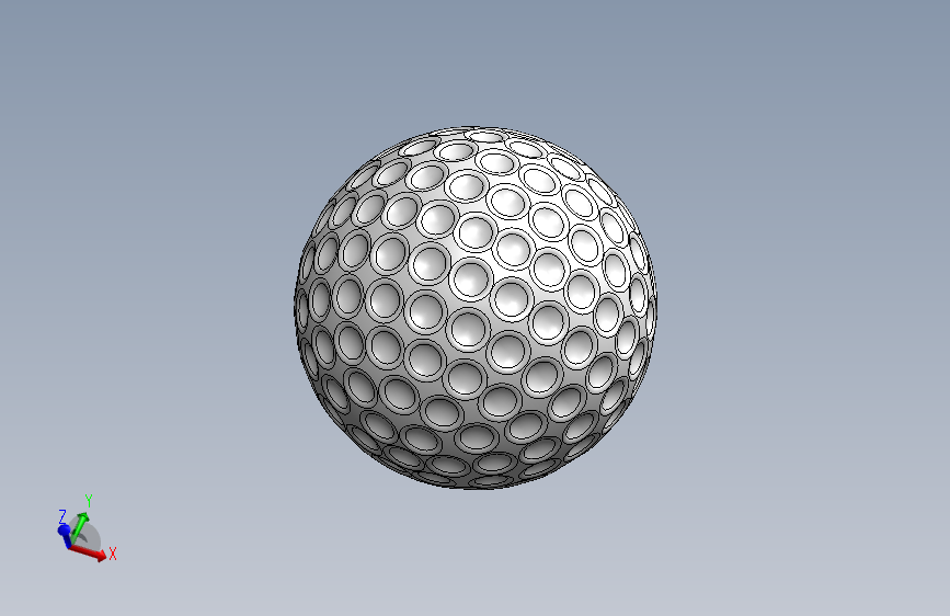 高尔夫球、高尔夫球小车、高尔夫球装备golf-ball-3d-model SW IGS.zip
