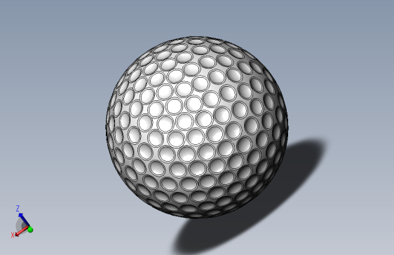 高尔夫球、高尔夫球小车、高尔夫球装备golf-ball--4 SW CREO STL.zip