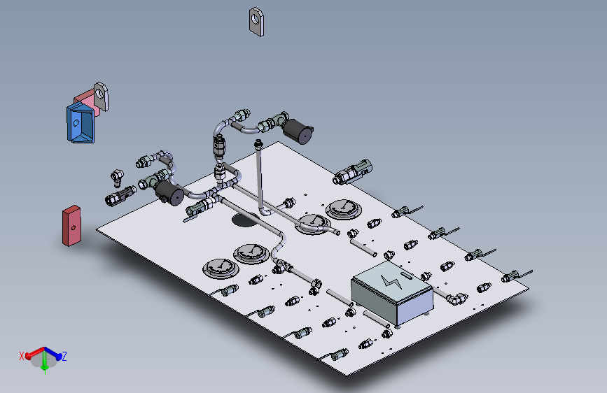 除油气动阀台step