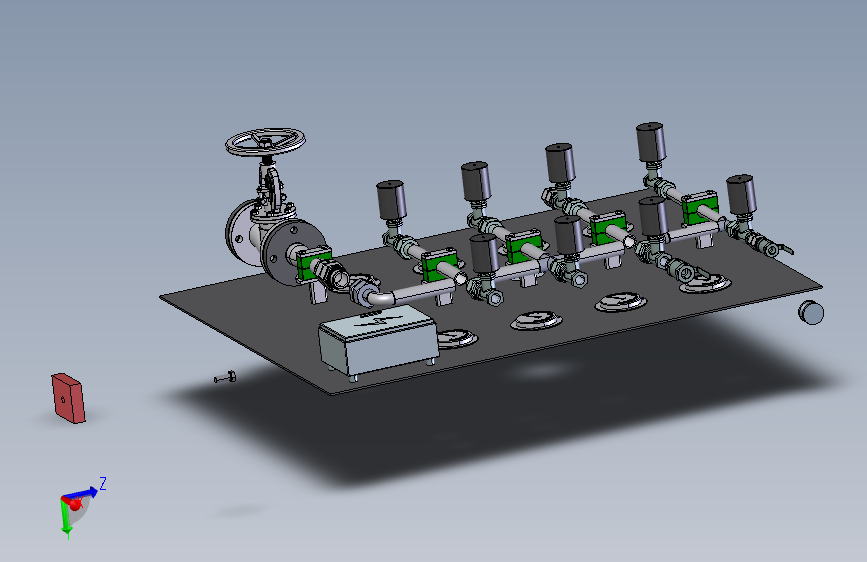 吹扫气动阀台step