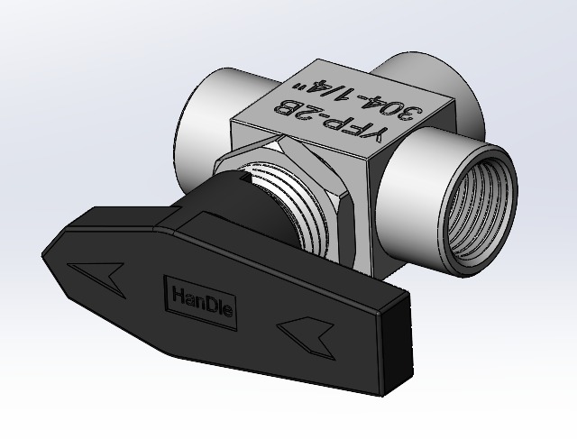 三通球阀，DN8 1_4”三通球