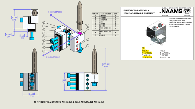 A0003238-焊接夹具，1E P1E2C 针座安装组件-2-向可调组件