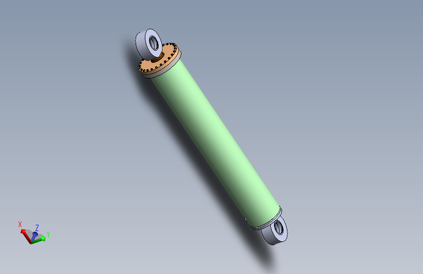 A0003060-焊接式液压缸（带前安装法兰）250x120x1450 毫米