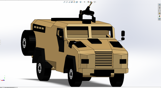 A0003030-4x4 轮胎战术装甲车 (TTZA) 概念设计