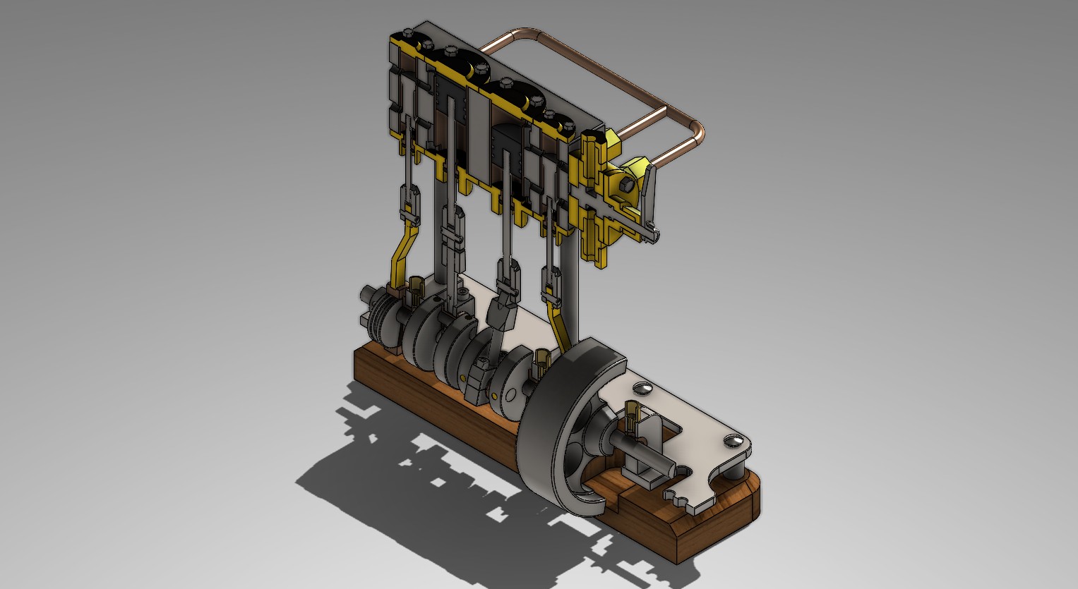 A0003124-2缸立式船用蒸汽机