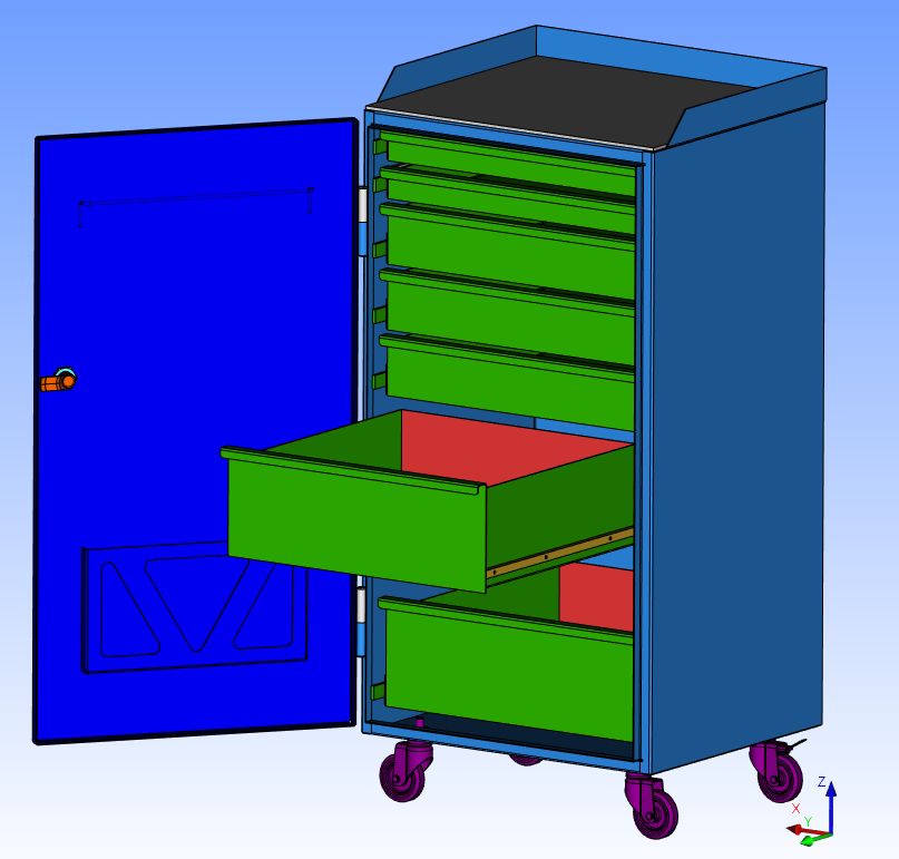 A0003346-带抽屉的工具柜