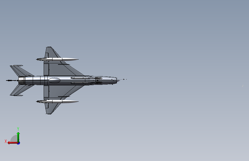 中国制F-7PG战斗机 STP_SOLIDWORKS 2020_模型图纸下载 – 懒石网