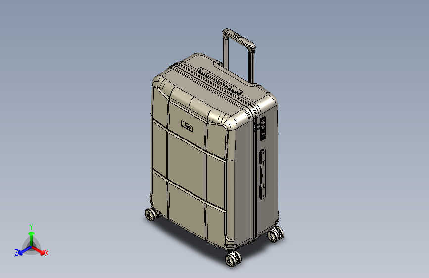 23寸行李箱模型