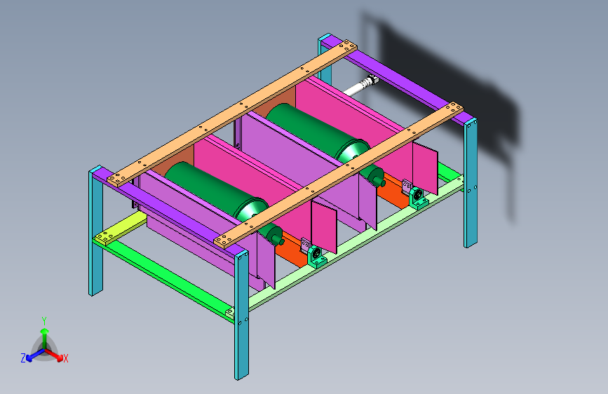 齿轮齿条开合机构