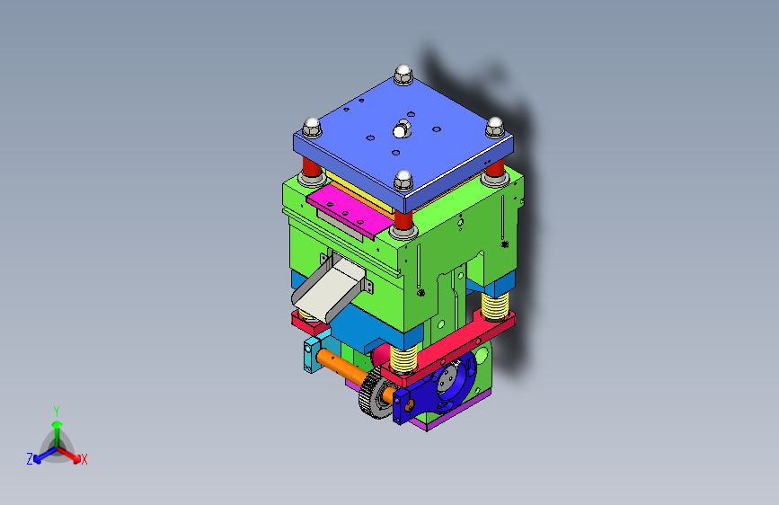 冲床机构设计模型