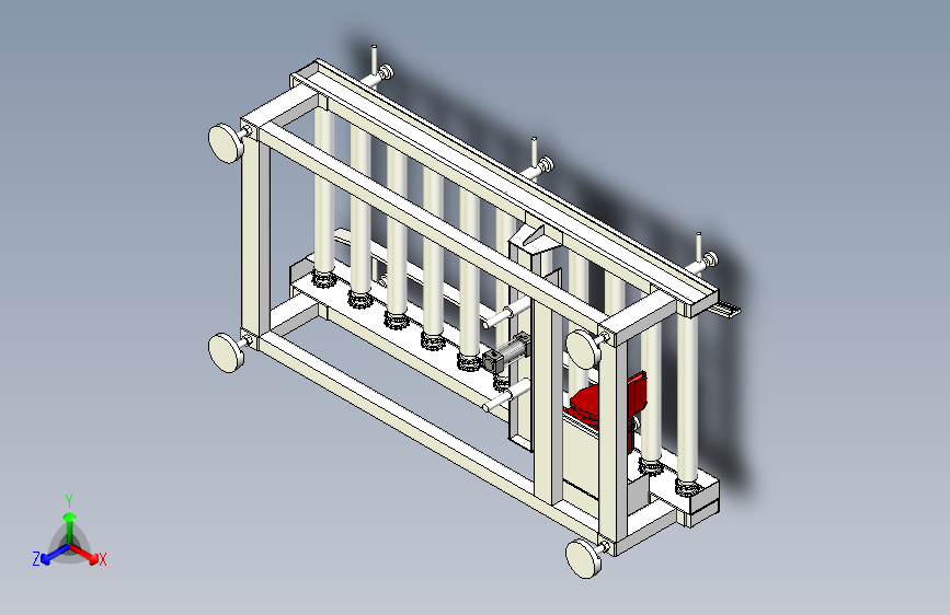 带阻挡滚筒输送线