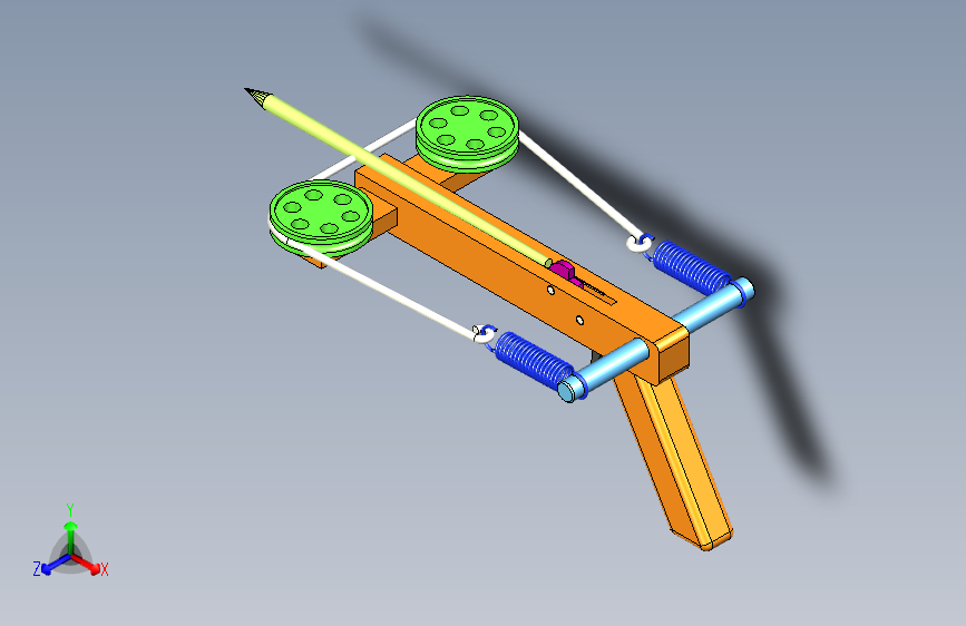 弹簧弩模型