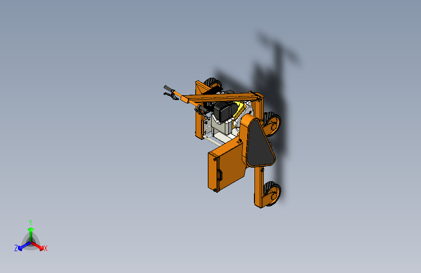 道路油漆标线机3D图纸(已量产)