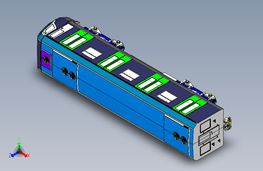 地铁车头CATIA模型