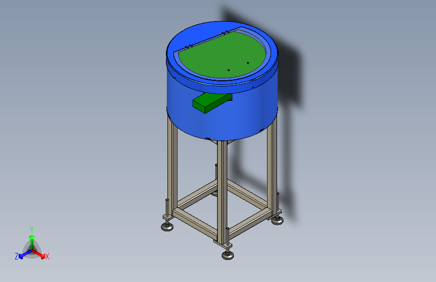 二款圆盘振动隔音框架（量产数模）