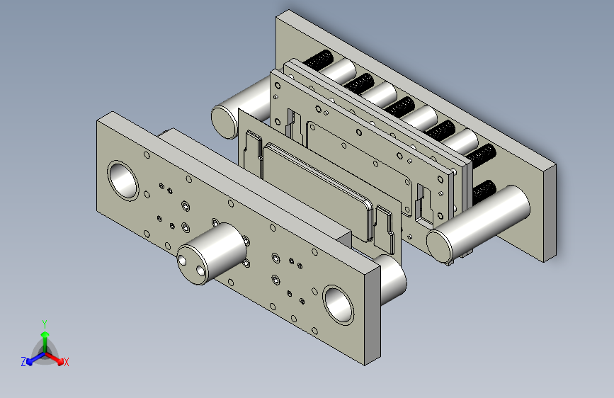 方盖带浮动凸模拉深模