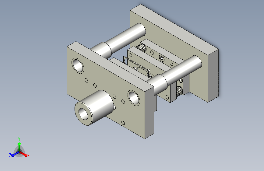 防尘板冲孔落料复合模